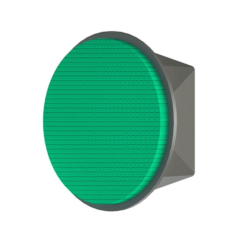 Ein grünes LED-Modul 200mm von ROYER Signaltechnik für Ampeln und Lichtsignale